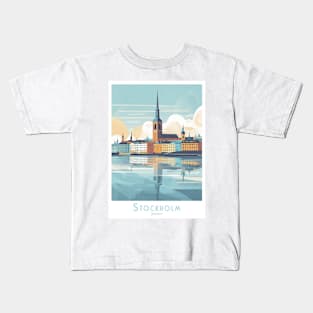 Serene Stockholm Reflection Kids T-Shirt